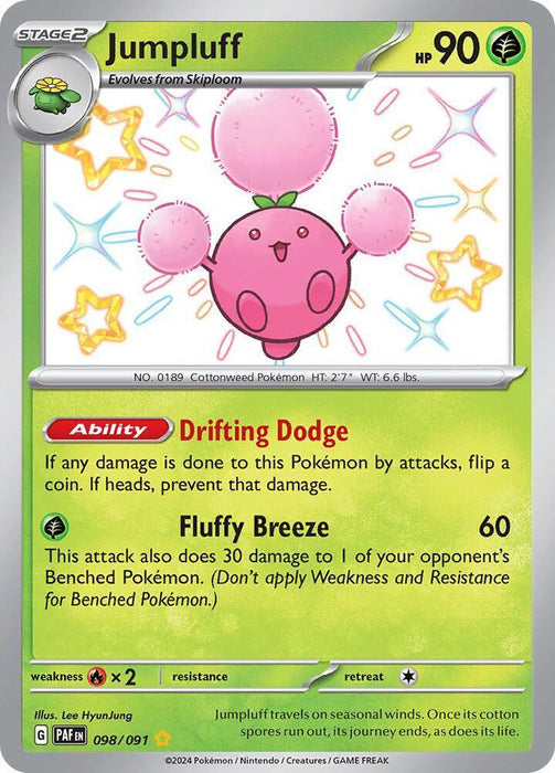 Jumpluff (098/091) [Scarlet & Violet: Paldean Fates] - for just $1.90! 