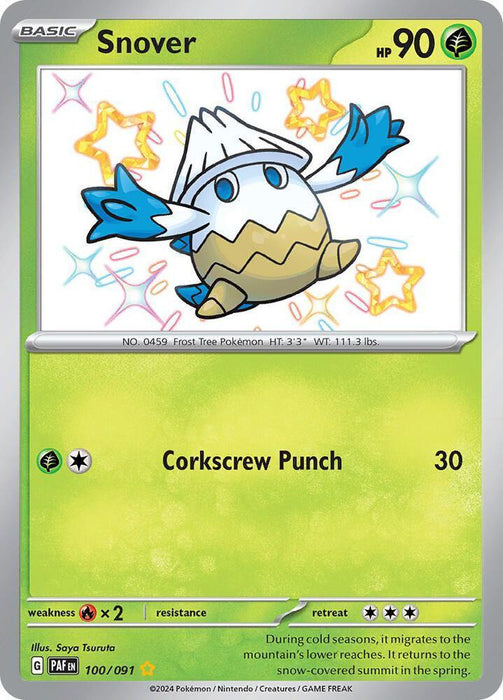 Snover (100/091) [Scarlet & Violet: Paldean Fates] - for just $1.20! 