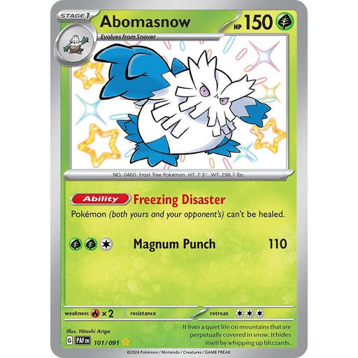 Abomasnow (101/091) [Scarlet & Violet: Paldean Fates] - Just $1.05! Shop now at Retro Gaming of Denver