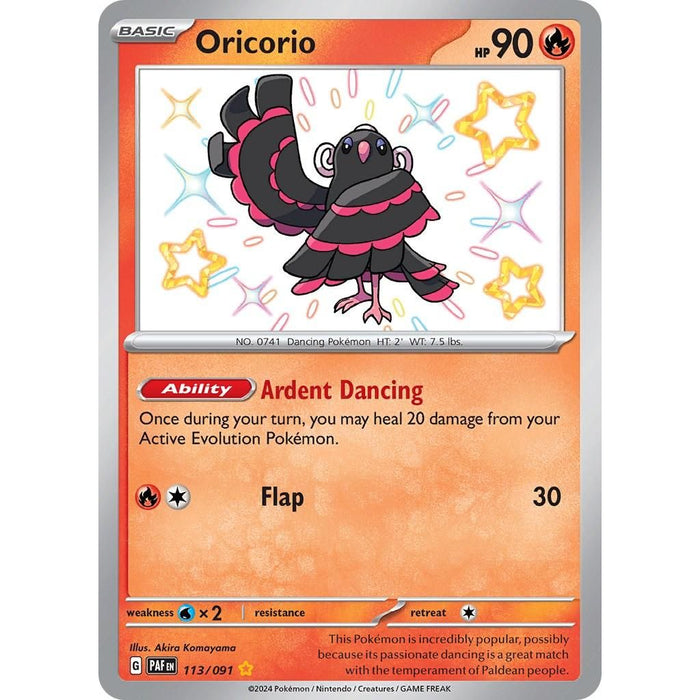 Oricorio (113/091) [Scarlet & Violet: Paldean Fates] - Just $0.85! Shop now at Retro Gaming of Denver