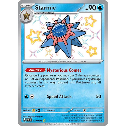 Starmie (119/091) [Scarlet & Violet: Paldean Fates] - Just $1.45! Shop now at Retro Gaming of Denver