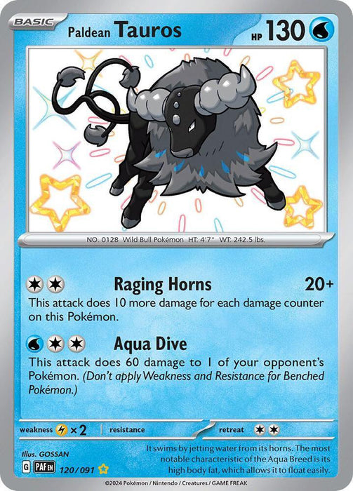 Paldean Tauros (120/091) [Scarlet & Violet: Paldean Fates] - for just $1.40! 
