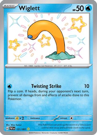 Wiglett 121/091 - SV Paldean Fates Holofoil - for just $1.38! 