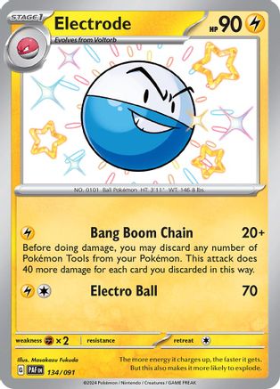 Electrode 134/091 - SV Paldean Fates Holofoil - for just $1.99! 