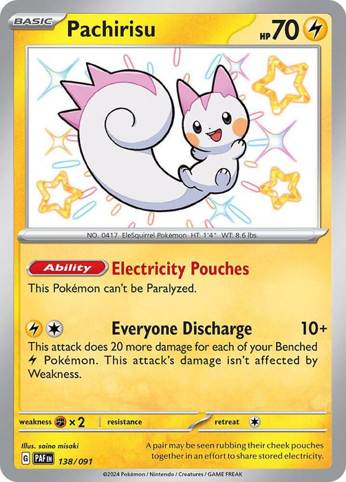 Pachirisu (138/091) [Scarlet & Violet: Paldean Fates] - for just $1.95! 
