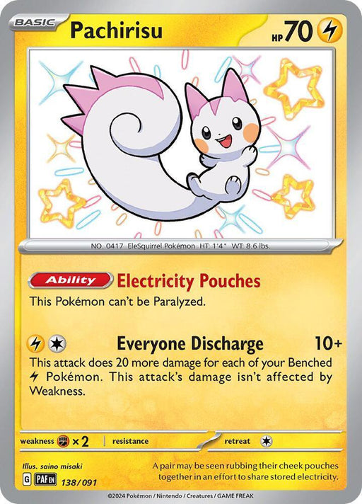 Pachirisu (138/091) [Scarlet & Violet: Paldean Fates] - for just $4.10! 