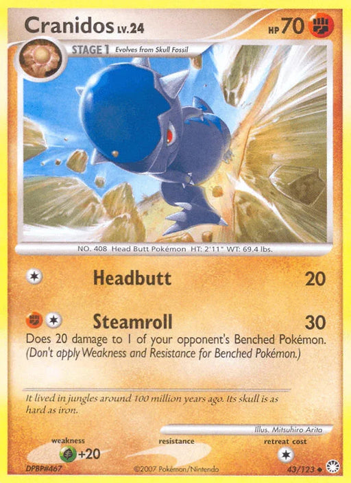 Cranidos (43/123) [Diamond & Pearl: Mysterious Treasures] - for just $0.15! 