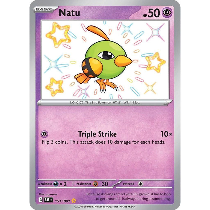 Natu (151/091) [Scarlet & Violet: Paldean Fates] - Just $1.55! Shop now at Retro Gaming of Denver