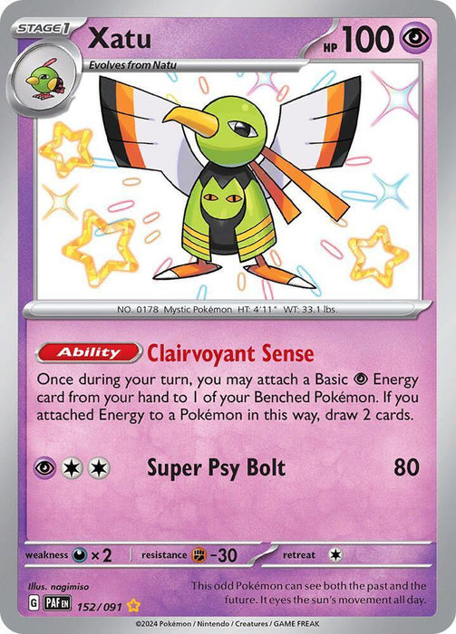 Xatu (152/091) [Scarlet & Violet: Paldean Fates] - for just $1.15! 
