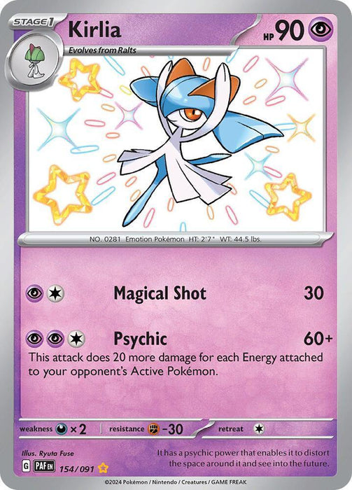 Kirlia (154/091) [Scarlet & Violet: Paldean Fates] - for just $3.05! 