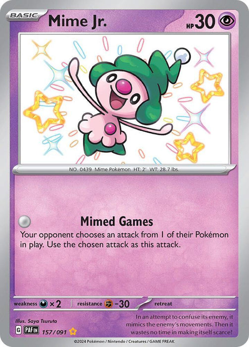 Mime Jr. (157/091) [Scarlet & Violet: Paldean Fates] - for just $1.05! 