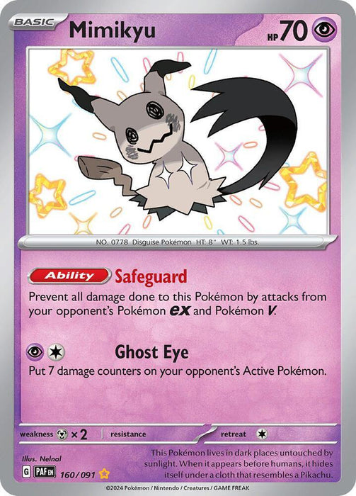 Mimikyu -160/091 [Scarlet & Violet: Paldean Fates] - for just $21.50! 