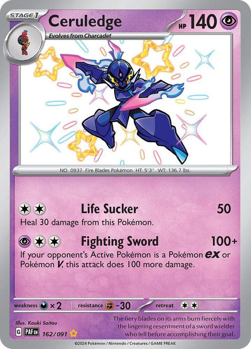 Ceruledge (162/091) [Scarlet & Violet: Paldean Fates] - for just $4.85! 