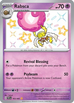Rabsca 163/091 - SV Paldean Fates Holofoil - for just $0.83! 