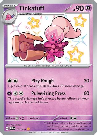 Tinkatuff 166/091 - SV Paldean Fates Holofoil - for just $3.25! 