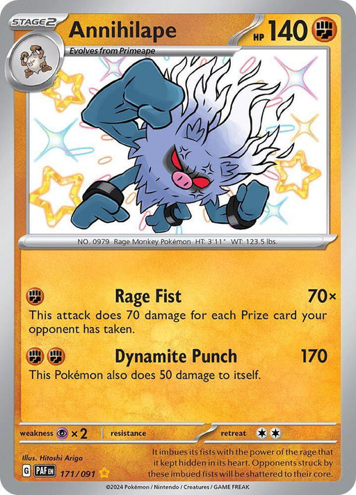 Annihilape (171/091) [Scarlet & Violet: Paldean Fates] - for just $1.60! 