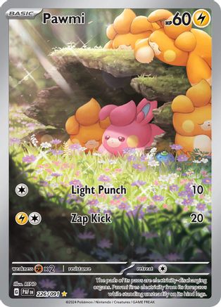 Pawmi 226/091 - SV Paldean Fates Holofoil - for just $1.77! 