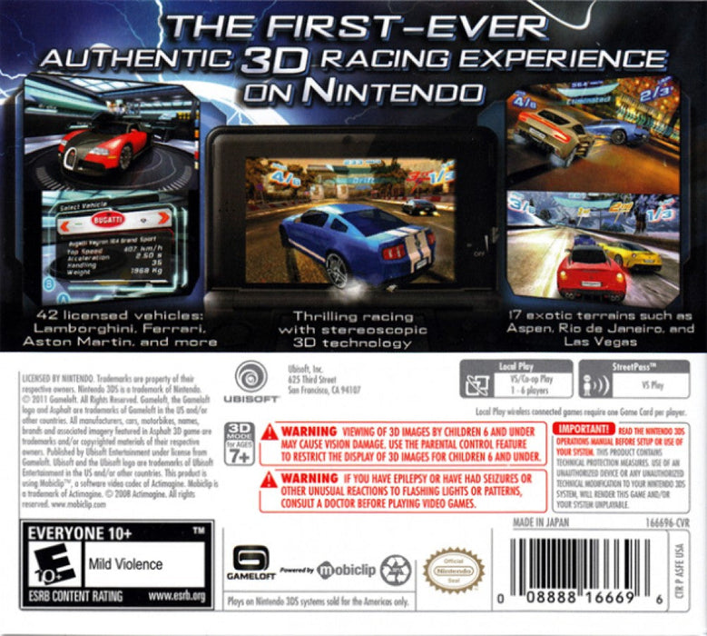 Asphalt: 3D – Nintendo 3DS (3DS) - for just $10.99! 