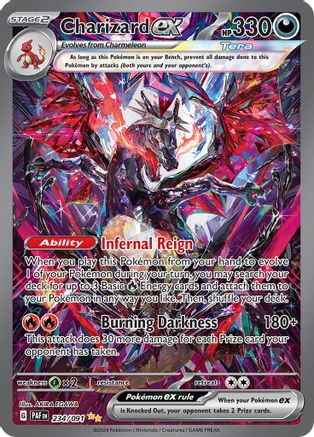 Charizard ex 234/091 - SV Paldean Fates Holofoil - for just $152.71! 