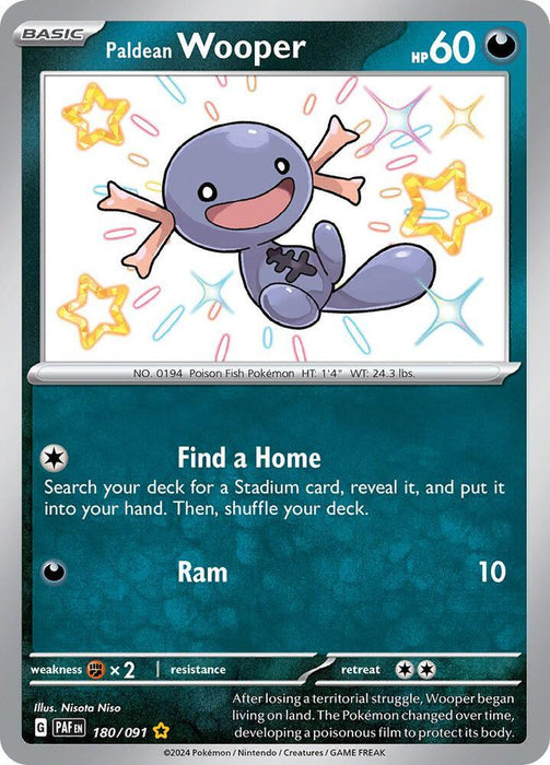 Paldean Wooper (180/091) [Scarlet & Violet: Paldean Fates] - for just $2.10! 