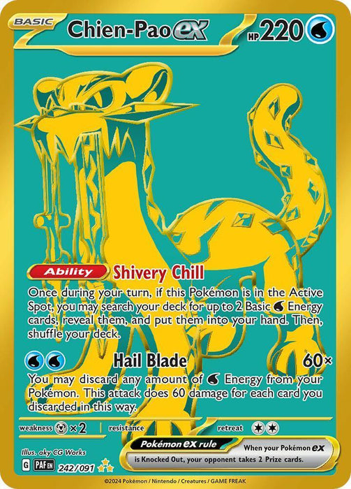 Chien-Pao ex (242/091) [Scarlet & Violet: Paldean Fates] - for just $4.05! 