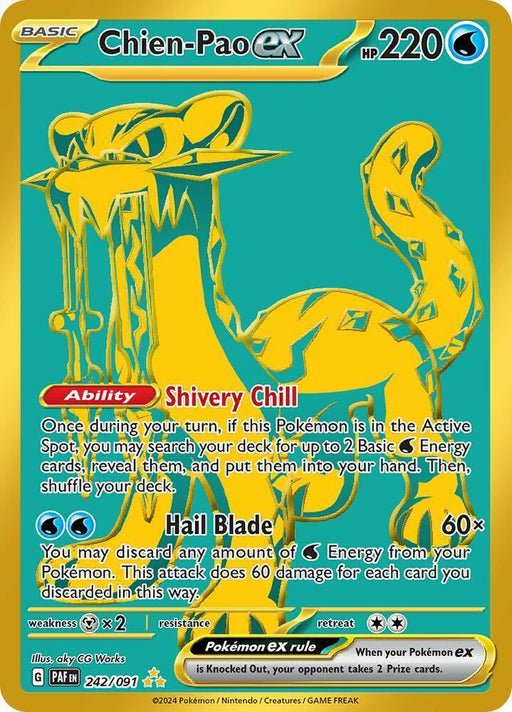 Chien-Pao ex (242/091) [Scarlet & Violet: Paldean Fates] - for just $4.35! 