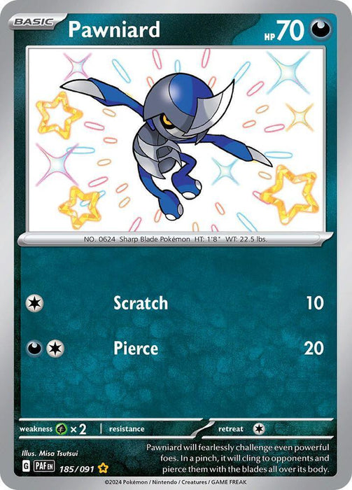 Pawniard (185/091) [Scarlet & Violet: Paldean Fates] - for just $1.10! 