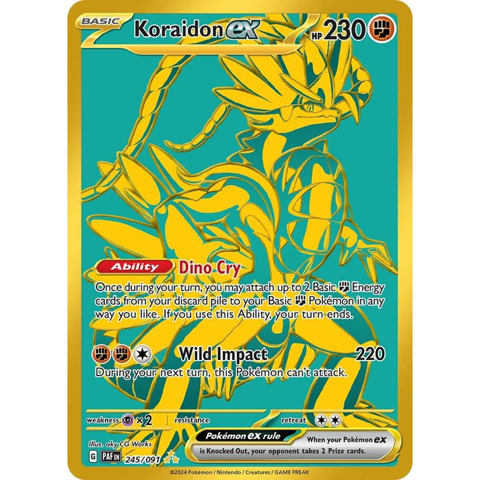 Koraidon ex (245/091) [Scarlet & Violet: Paldean Fates] - Just $8.05! Shop now at Retro Gaming of Denver