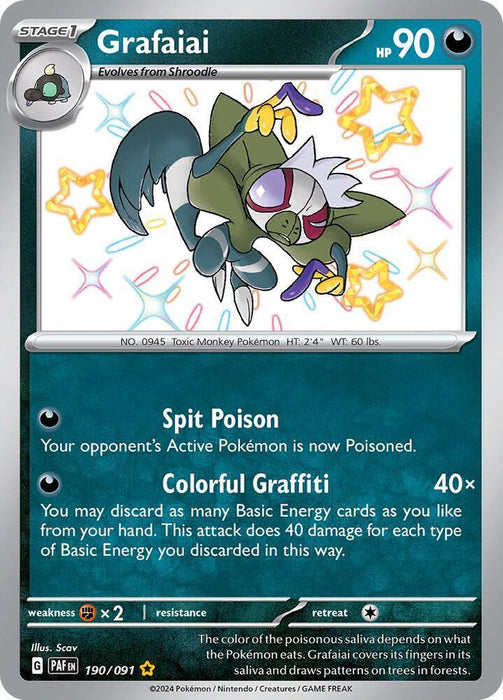 Grafaiai (190/091) [Scarlet & Violet: Paldean Fates] - for just $0.85! 
