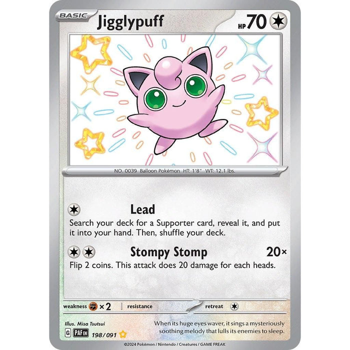 Jigglypuff (198/091) [Scarlet & Violet: Paldean Fates] - Just $2.05! Shop now at Retro Gaming of Denver