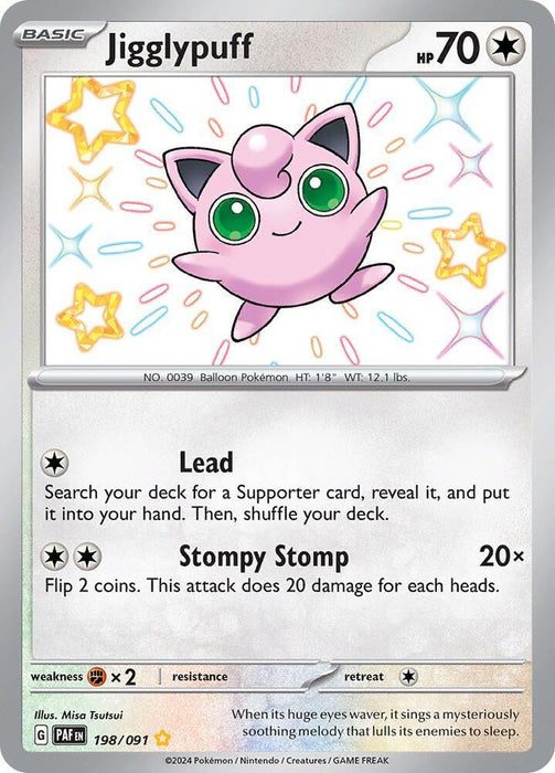 Jigglypuff (198/091) [Scarlet & Violet: Paldean Fates] - for just $10.45! 