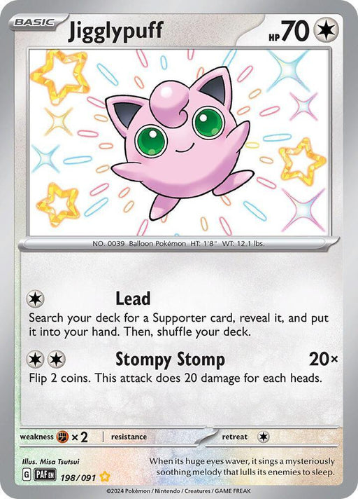 Jigglypuff (198/091) [Scarlet & Violet: Paldean Fates] - for just $11.40! 