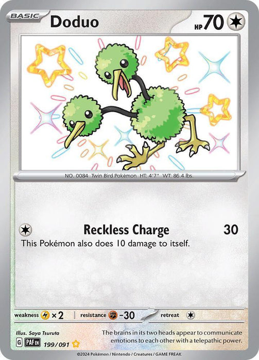 Doduo (199/091) [Scarlet & Violet: Paldean Fates] - for just $1.50! 