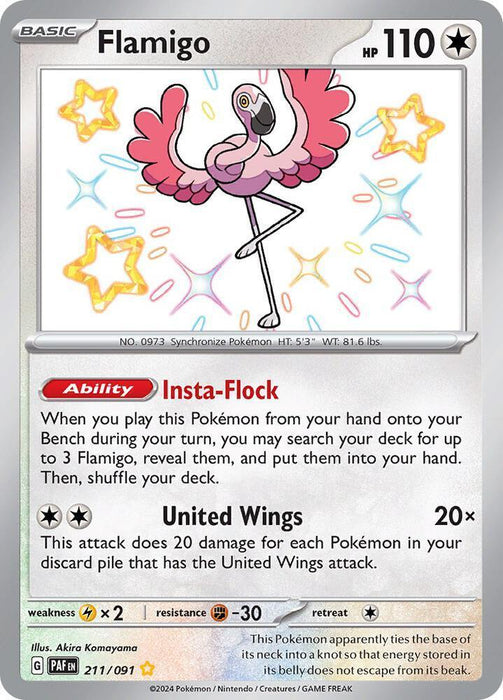 Flamigo (211/091) [Scarlet & Violet: Paldean Fates] - for just $1.50! 
