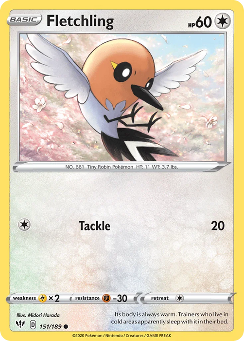 Fletchling (151/189) [Sword & Shield: Darkness Ablaze] - for just $0.10! 