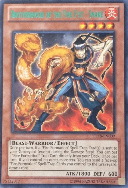 Brotherhood of the Fire Fist - Snake (Green) [DL18-EN009] Rare - for just $0.80! 