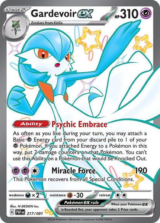 Gardevoir ex (217/091) [Scarlet & Violet: Paldean Fates] - for just $3.20! 