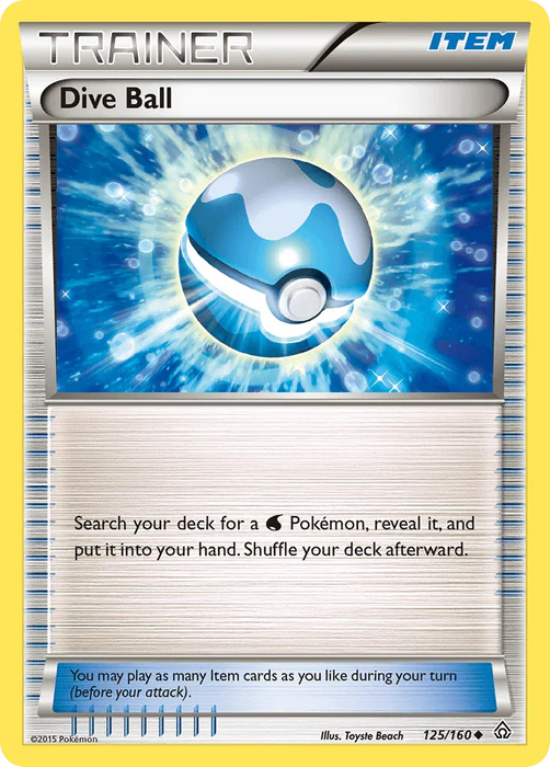 Dive Ball (125/160) [XY: Primal Clash] - for just $0.75! 