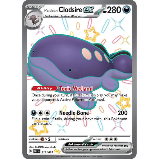 Paldean Clodsire ex (219/091) [Scarlet & Violet: Paldean Fates] - Just $0.22! Shop now at Retro Gaming of Denver