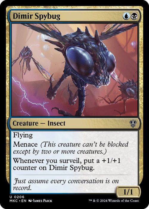 Dimir Spybug [Murders at Karlov Manor Commander] - Just $0.01! Shop now at Retro Gaming of Denver