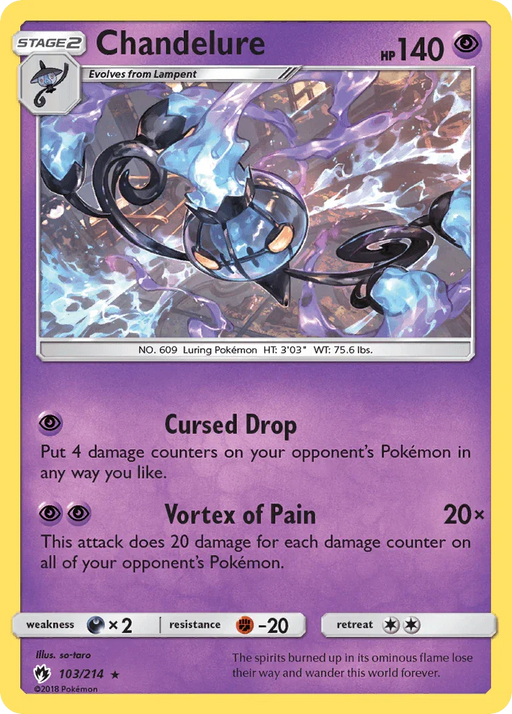 Chandelure (103/214) [Sun & Moon: Lost Thunder] - for just $0.90! 