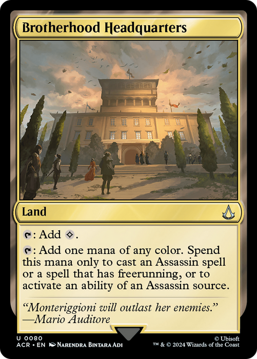 Brotherhood Headquarters (ACR-080) - Assassin's Creed - for just $0.07! 
