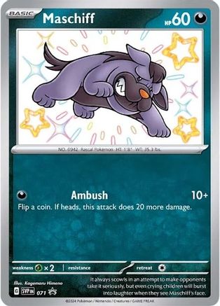 Maschiff 071 - SV Scarlet & Violet Promo Cards - Holofoil - for just $0.20! 