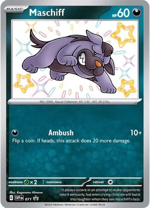 Maschiff (SVP071) - 071 [Scarlet & Violet: Black Star Promos] - for just $0.20! 