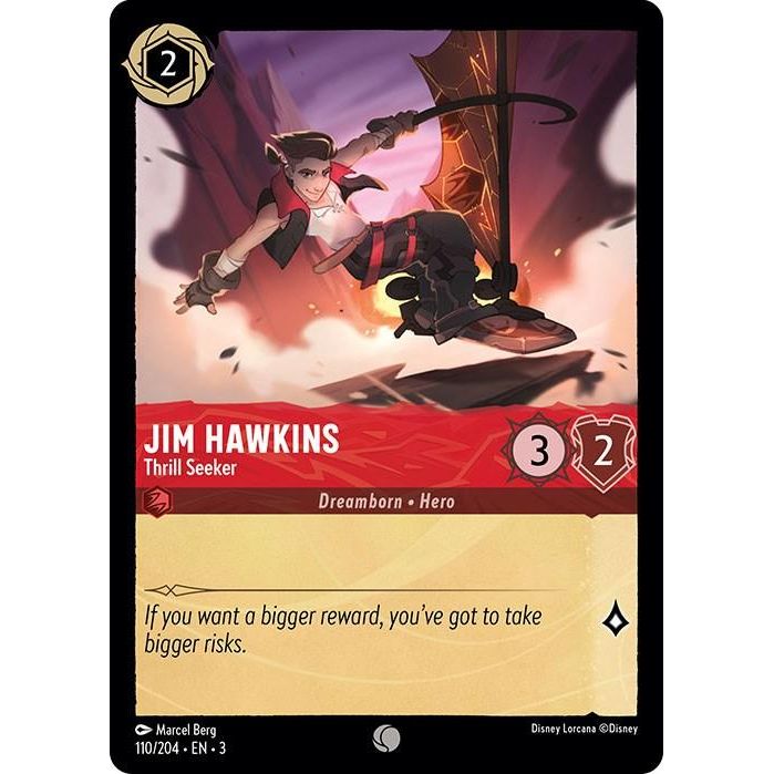 Jim Hawkins - Thrill Seeker (110/204) [Into the Inklands] - Just $0.04! Shop now at Retro Gaming of Denver