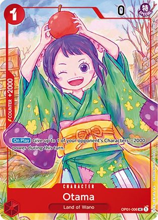 Otama (Japanese 1st Anniversary Set) (OP01-006) - One Piece Promotion Cards Foil - for just $8.53! 