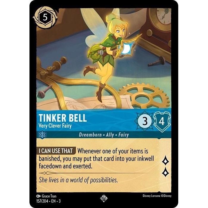 Tinker Bell - Very Clever Fairy (157/204) [Into the Inklands] - Just $0.05! Shop now at Retro Gaming of Denver