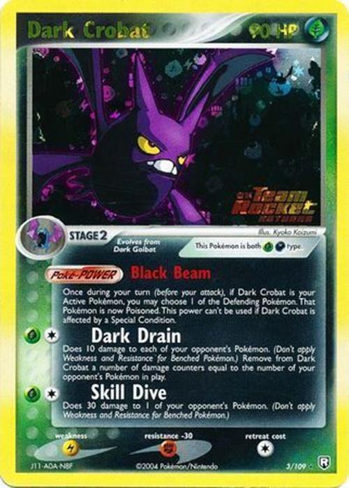 Dark Crobat (3/109) (Stamped) [EX: Team Rocket Returns] - for just $36! 