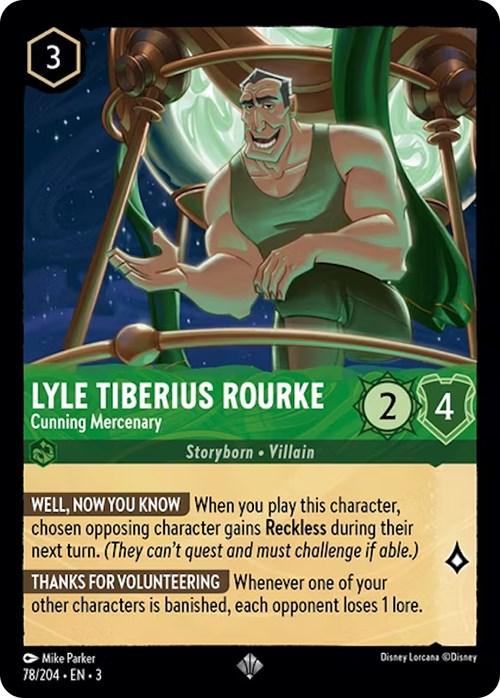 Lyle Tiberius Rourke - Cunning Mercenary (78/204) - Into the Inklands - for just $0.05! 