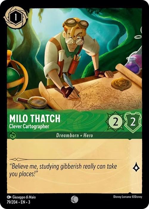 Milo Thatch - Clever Cartographer (79/204) [Into the Inklands] - for just $0.10! 